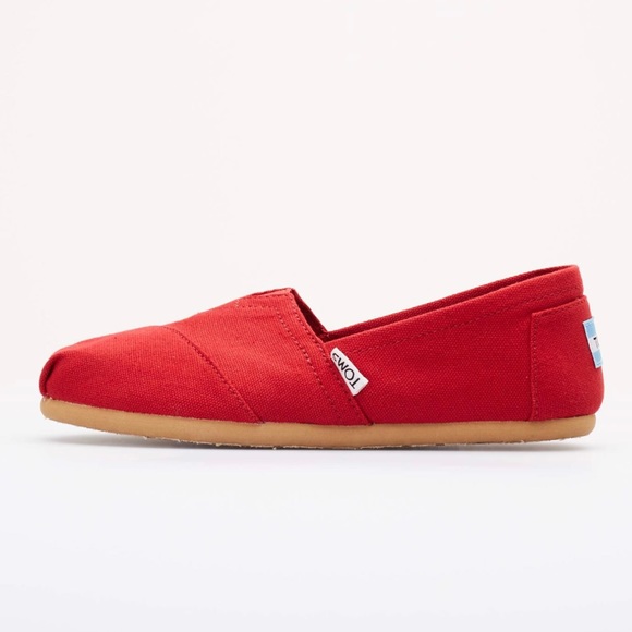 TOMS Alpargata red canvas slip on - Picture 4 of 10